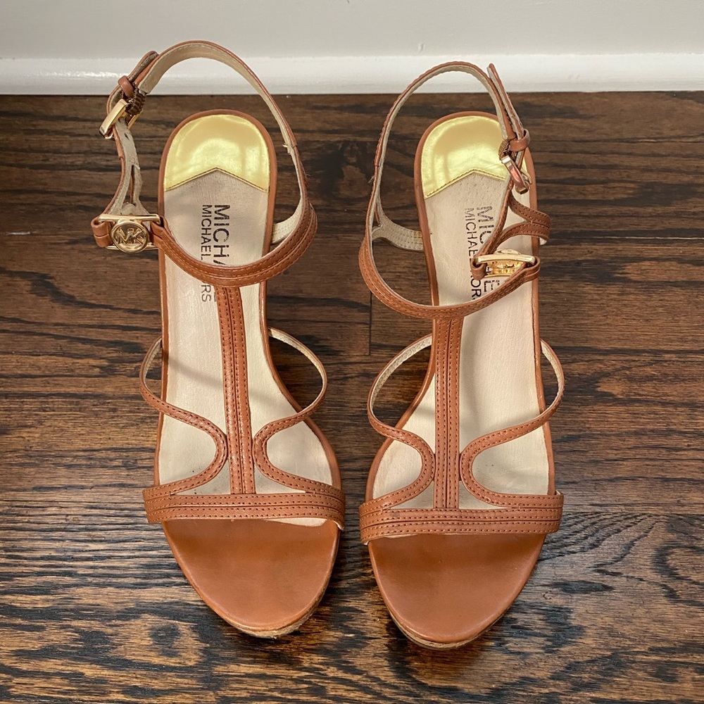 Michael Kors Camel Wedges
